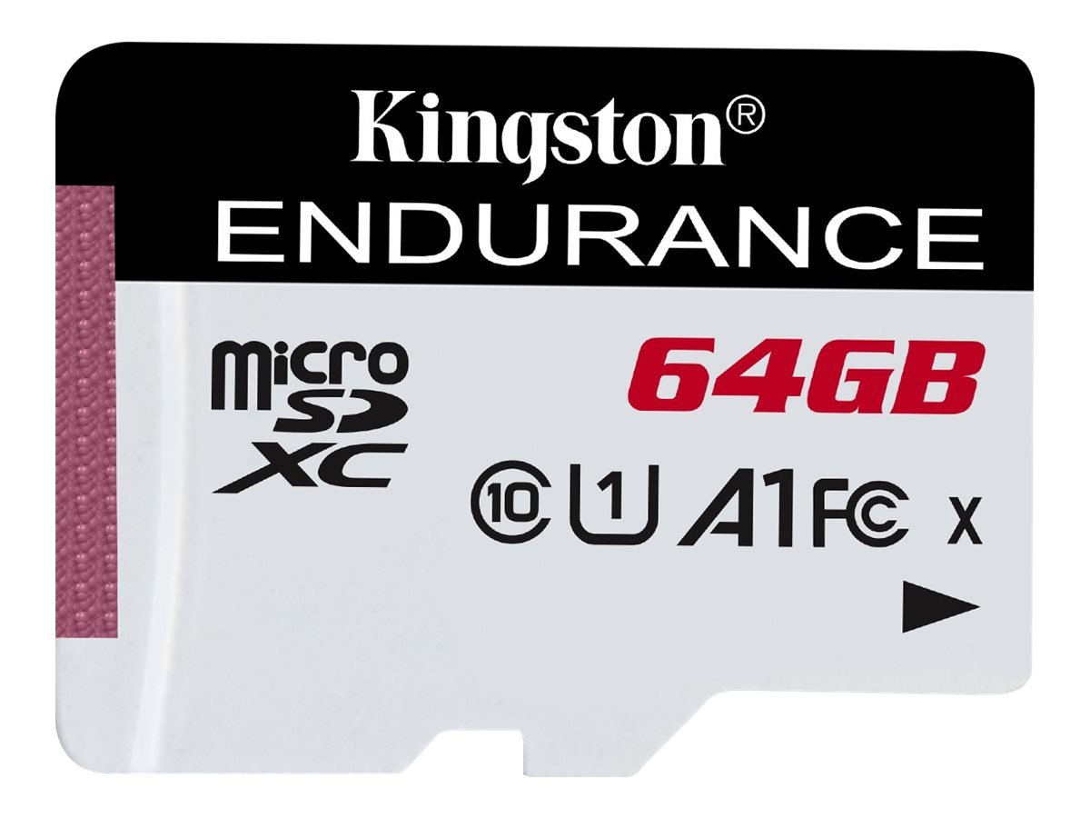 Kingston High Endurance - flash memory card - 64 GB - microSDXC UHS-I