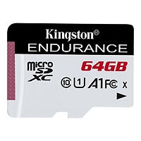 Kingston High Endurance - flash memory card - 64 GB - microSDXC UHS-I