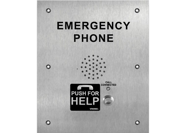 Viking Electronics Stainless Steel VoIP Emergency Phone - ADA Compliant