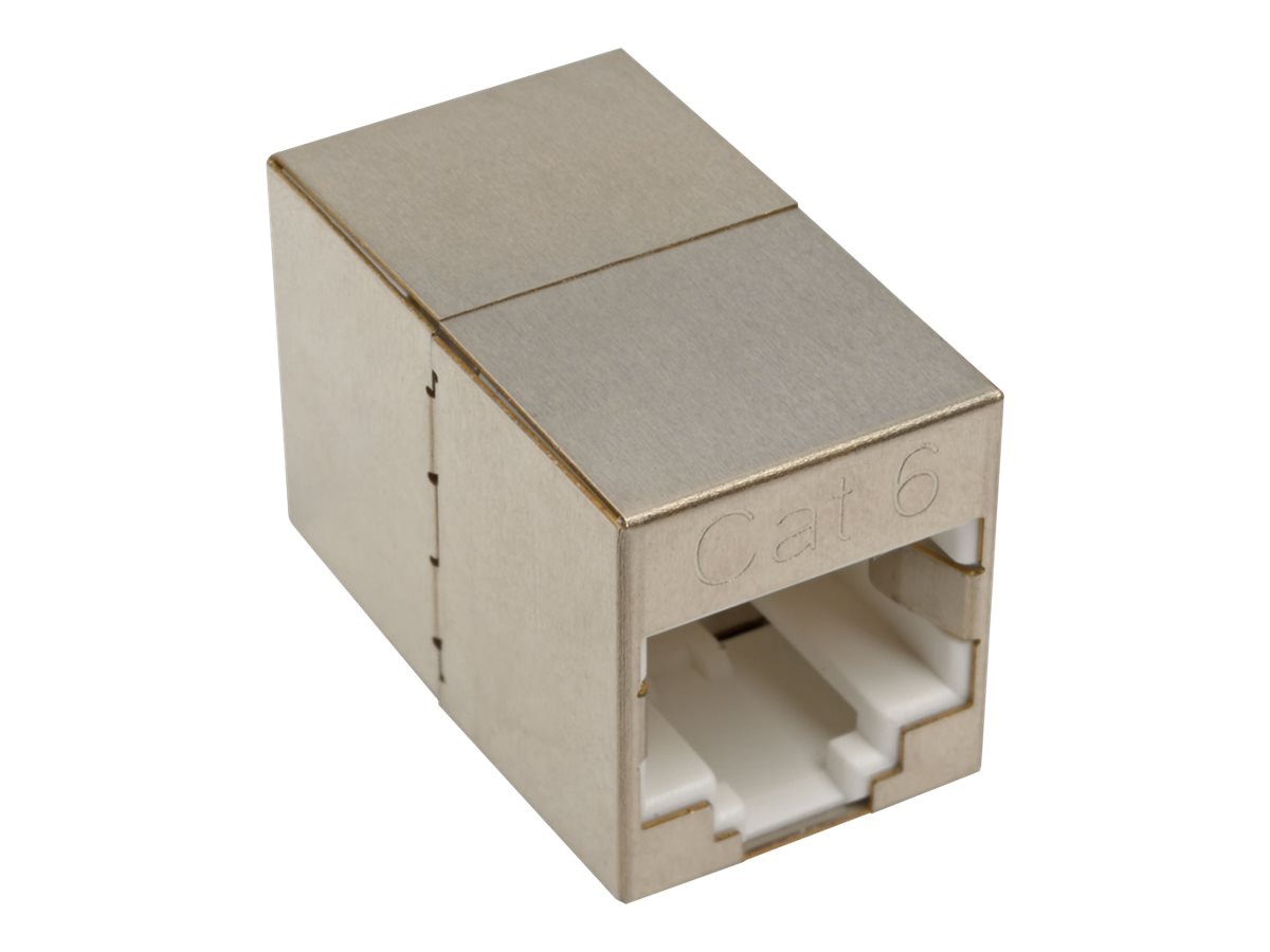 Eaton Tripp Lite Series Cat6 Straight-Through Modular Shielded Compact In-Line Coupler (RJ45 F/F), TAA - network coupler