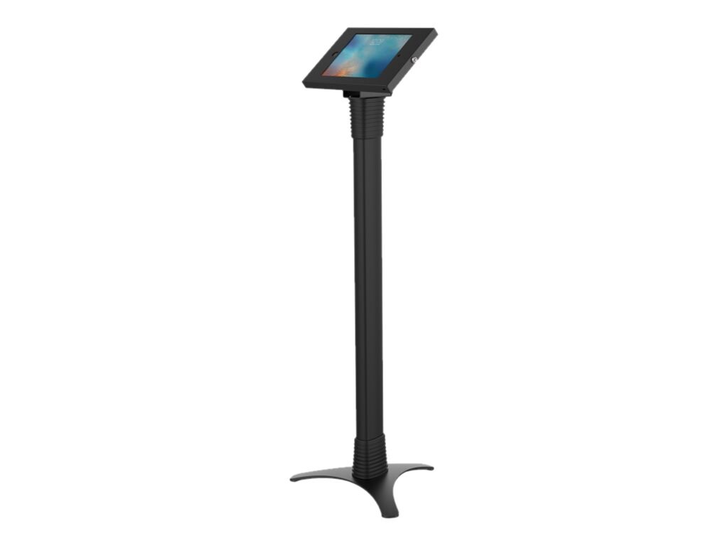 Compulocks Full Adjustable iPad Enclosure Floor Stand - Black