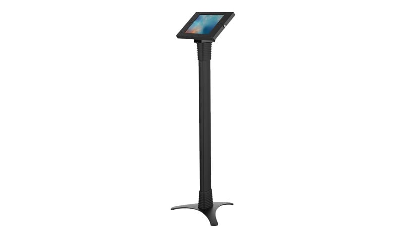 Compulocks Full Adjustable iPad Enclosure Floor Stand - Black