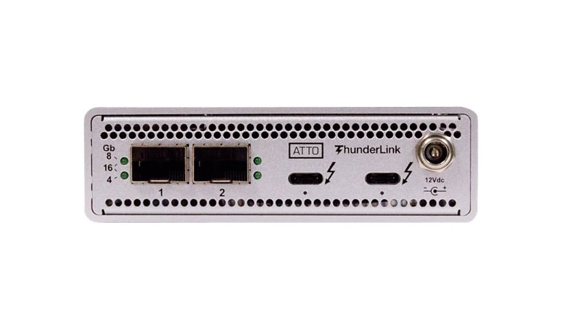 ATTO ThunderLink FC 3162 - network adapter - Thunderbolt 3 - 16Gb Fibre Channel x 2 - TAA Compliant