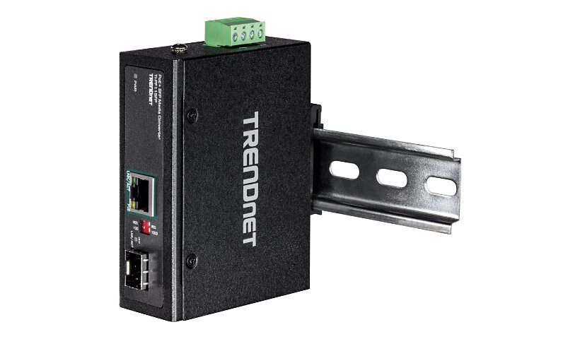 TRENDnet TI-PF11SFP - fiber media converter - 10Mb LAN, 100Mb LAN, GigE