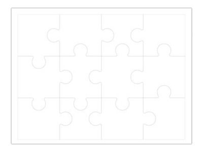 HamiltonBuhl Print-A-Puzzle 8.5"x11" Pre-Perforated Puzzle Paper - 50 Pack