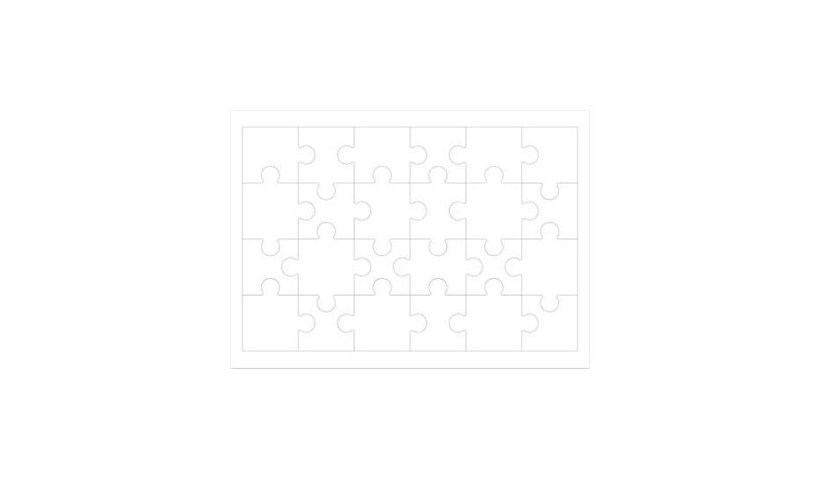 HamiltonBuhl Print-A-Puzzle 8.5"x11" Pre-Perforated Puzzle Paper - 25 Pack