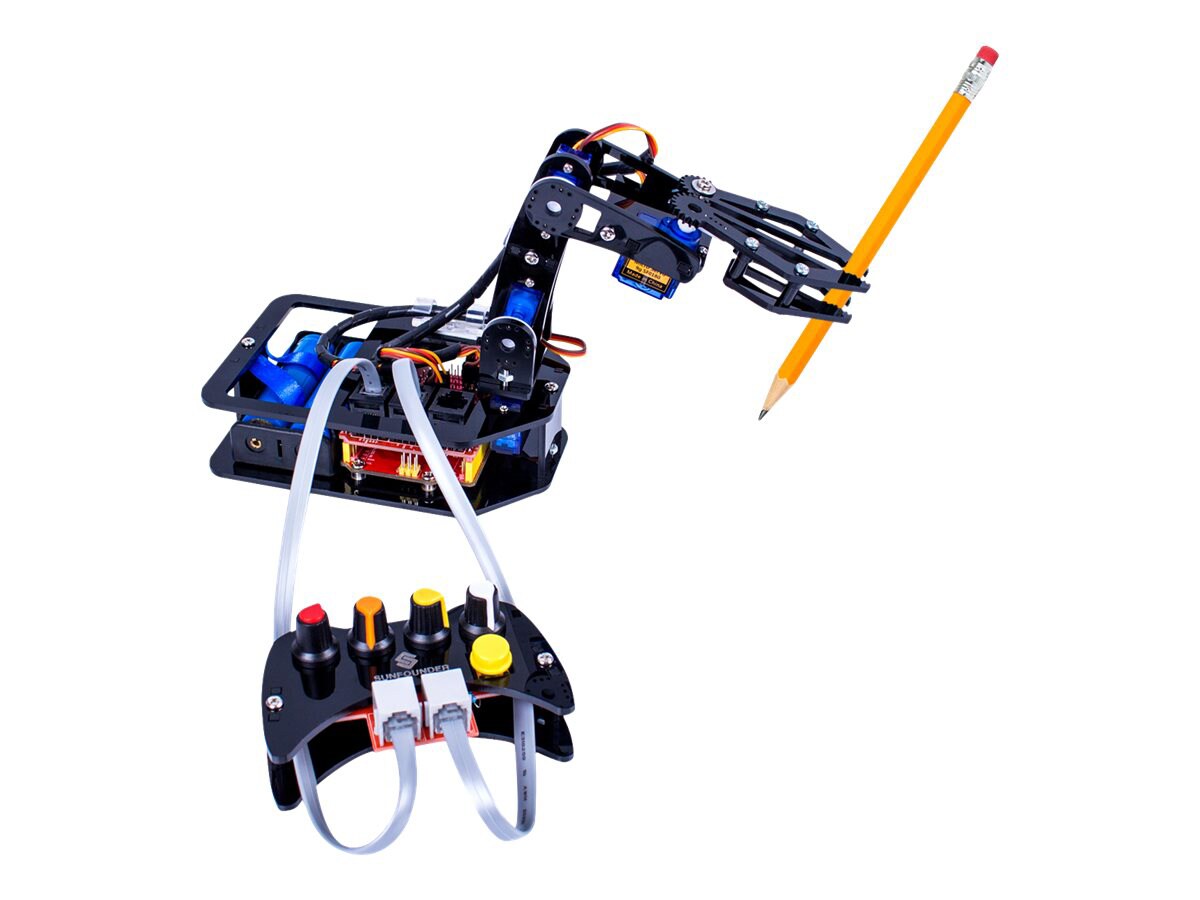 HamiltonBuhl STEAM Robo-Arm Kit for Arduino Programmable 4-Axis Robot Arm