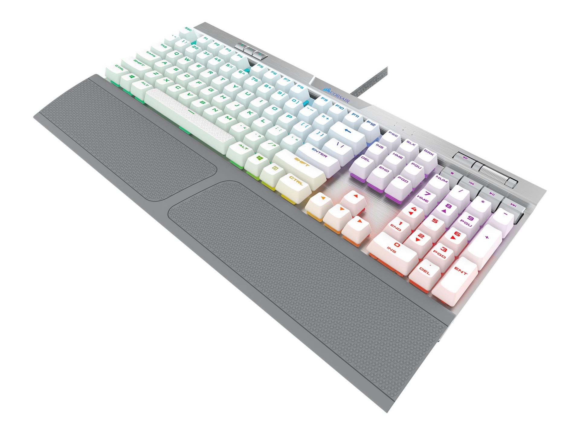 CORSAIR Gaming K70 RGB MK.2 SE Mechanical - keyboard - US - silver anodized brushed aluminum