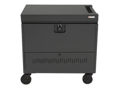 Bretford Cube Toploader - cart - for 40 tablets / notebooks - grass