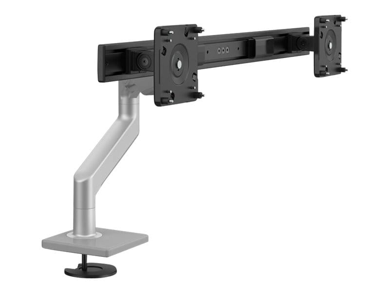 Humanscale M8.1 mounting kit - for 2 LCD displays - silver with gray trim