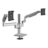 Humanscale M/FLEX M2.1 - mounting kit - for 2 LCD displays - silver with gr