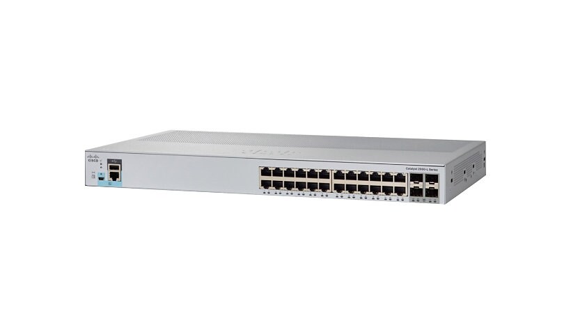 Cisco Catalyst 2960L-SM-24TS - switch - 24 ports - smart - rack-mountable
