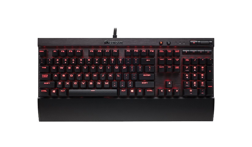 CORSAIR Gaming K70 LUX Mechanical - keyboard - US - anodized brushed alumin