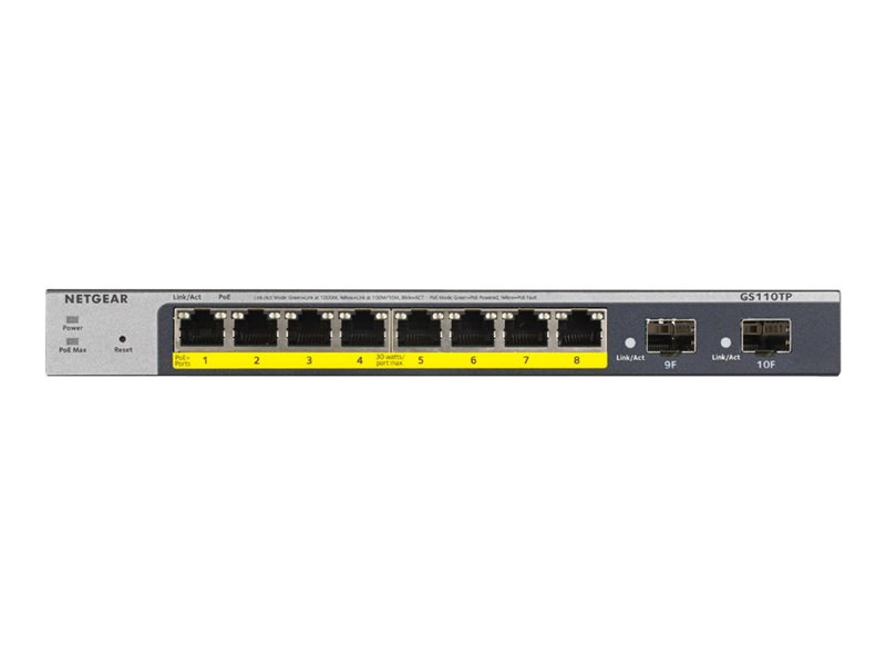 Thumbnail 2 of 4 for Netgear ProSafe GS110TP Ethernet Switch