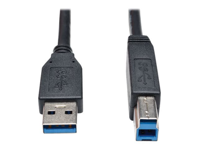Eaton Tripp Lite Series USB 3.2 Gen 1 SuperSpeed Device Cable (A to B M/M) Black, 10 ft. (3.05 m) - USB cable - USB Type