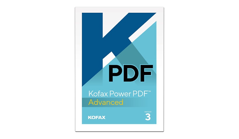 Kofax Power PDF Advanced (v. 3,0) - license - 1 user