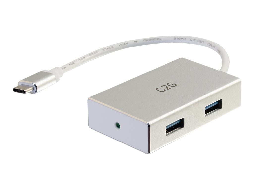 C2G USB C Hub with 4 USB A Ports - 5Gbps - M/F