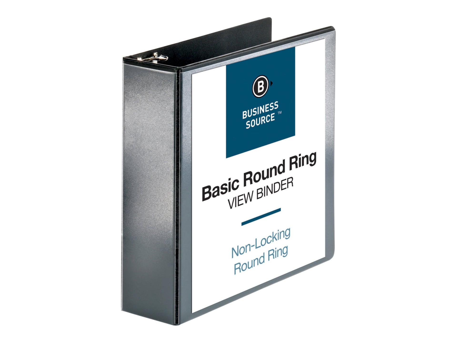 Business Source Basic - presentation ring binder - for Letter - capacity: 625 sheets - black