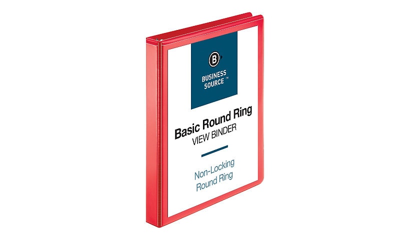 Business Source Basic - presentation ring binder - for Letter - capacity: 2