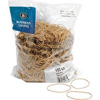 Business Source - rubber bands - 0.06 in x 2.5 in - 16 oz - crepe - rubber, latex (pack of 1800)
