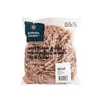Business Source - rubber bands - 0.25 in x 3.25 in - 16 oz - crepe - rubber, latex (pack of 320)