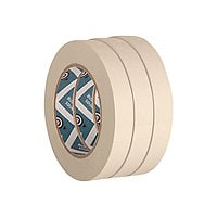 Business Source masking tape - 0.75 in x 180 ft - tan (pack of 6)