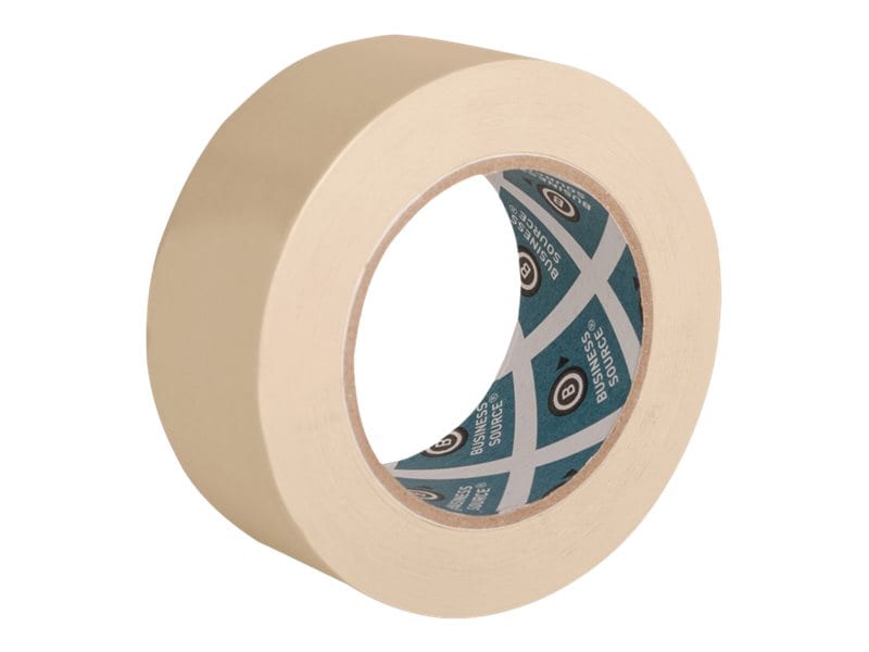 Business Source masking tape - 2 in x 180 ft - tan