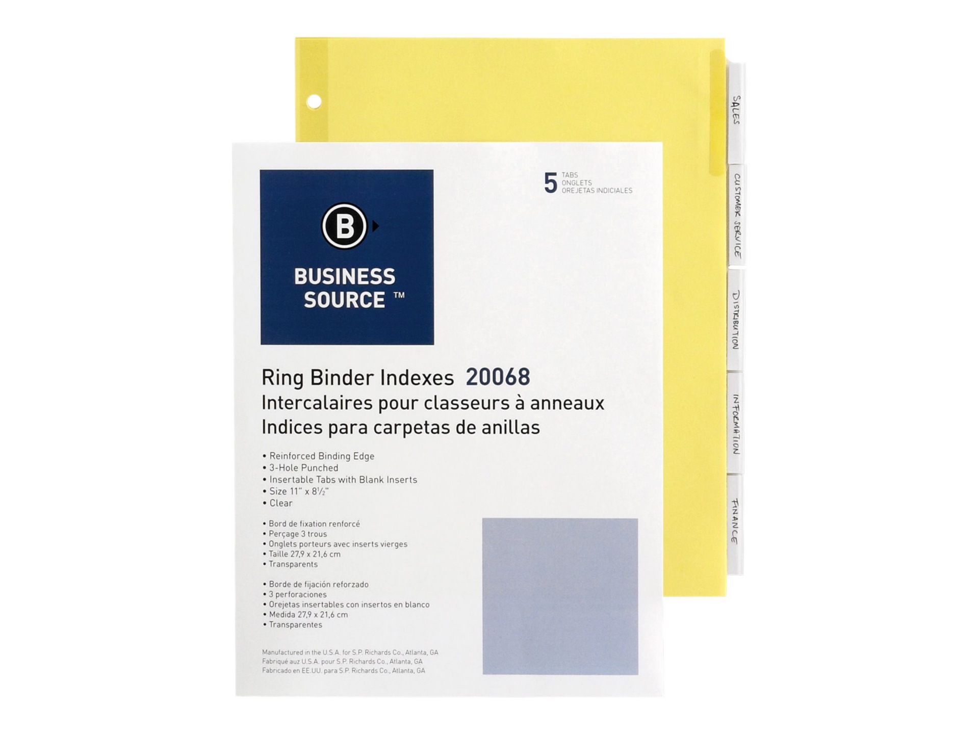 BUSINESS INDEX ECO 5TAB 6/PK CR