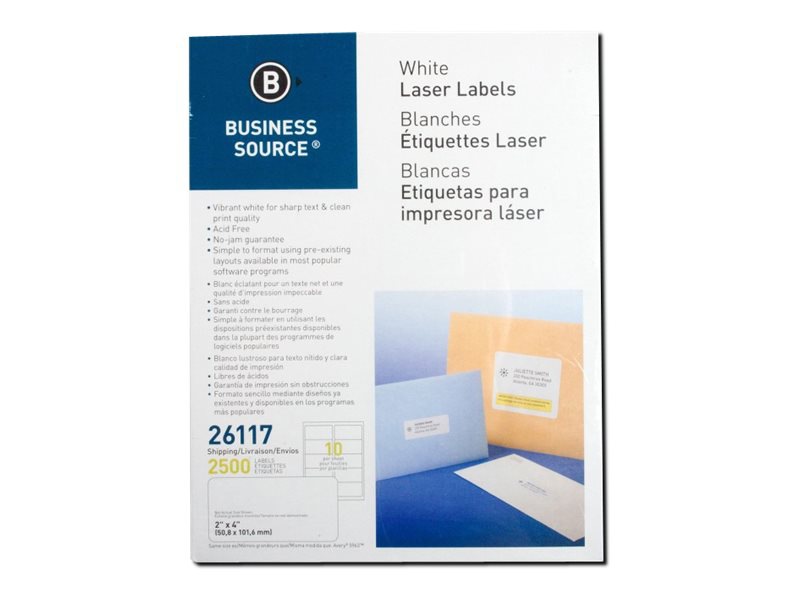 BUSINESS LABEL IJ/LSR 2X4 WE 2500