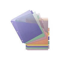 Business Source - divider - 8 parts - for Letter - tabbed - assorted colors