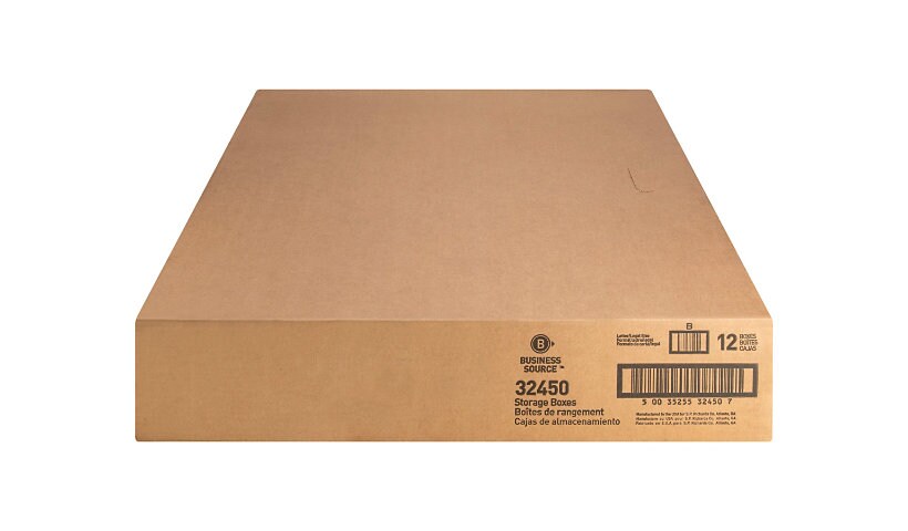 Business Source Quick Setup Medium-Duty Storage Box - 12 Per Carton