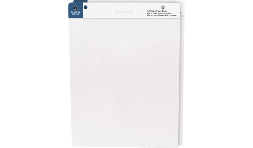 Business Source - self-stick easel pad - 25 in x 30 in - 30 sheets (pack of 2)