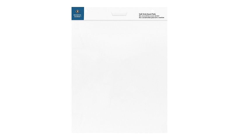 Business Source - self-stick easel pad - 25 in x 30 in - 30 sheets (pack of 4)