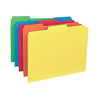 Business Source - file folder - for Letter - tabbed - bright colors, assort