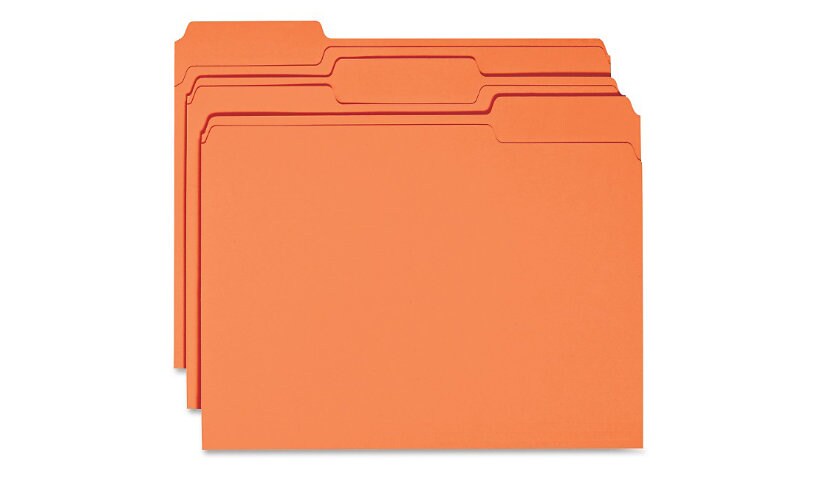 Business Source - file folder - tabbed - orange (pack of 100)