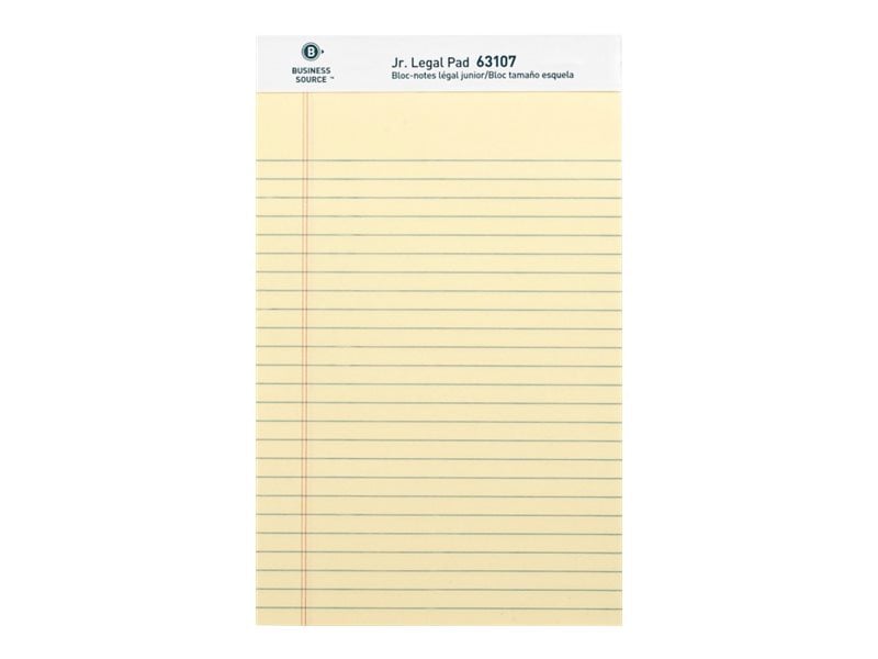 Business Source - legal pad - Junior Legal - 50 sheets (pack of 12)