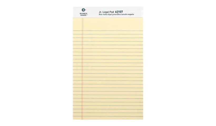 Business Source - legal pad - Junior Legal - 50 sheets (pack of 12)