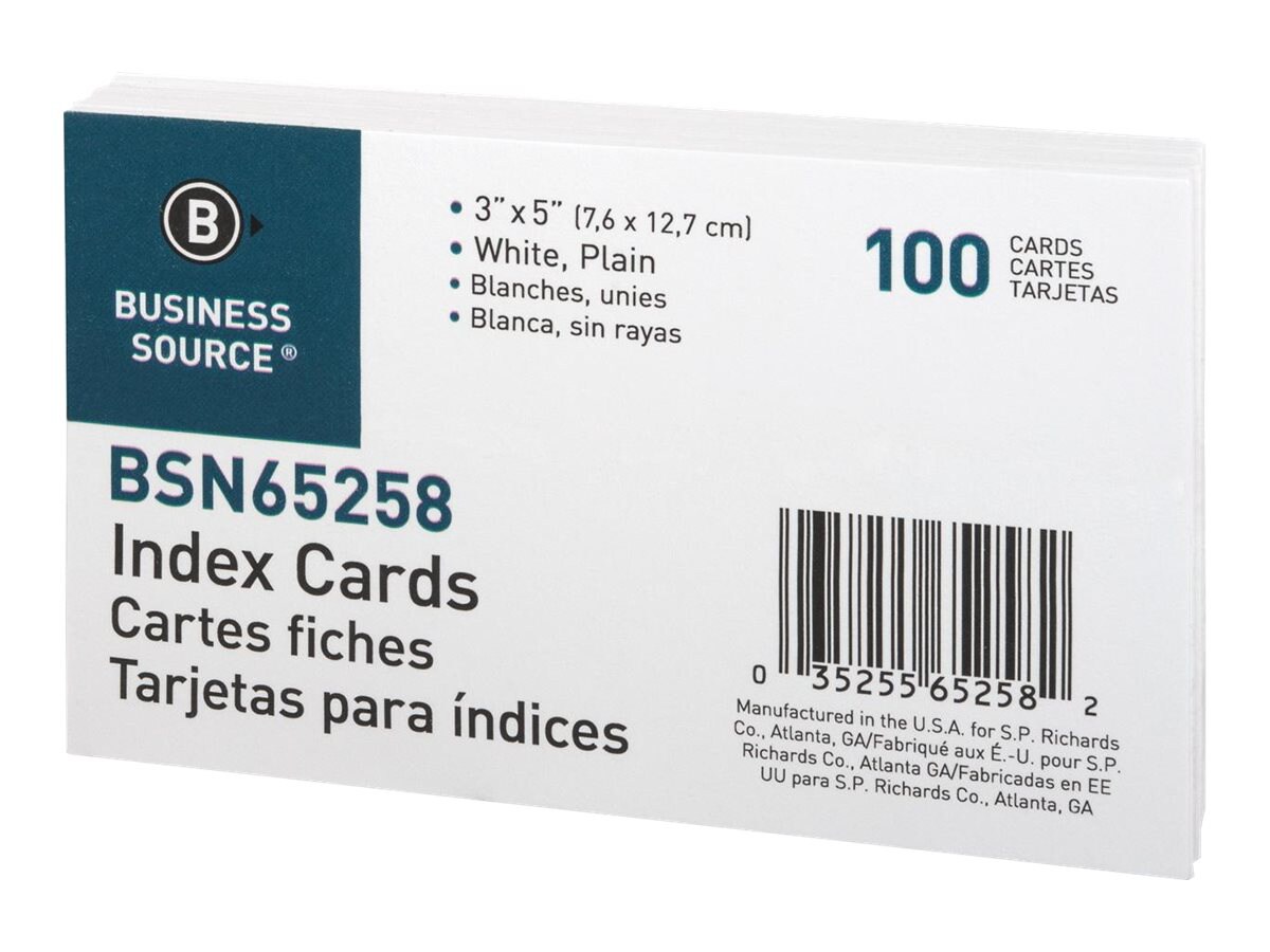 Business Source - index card -  (pack of 100)