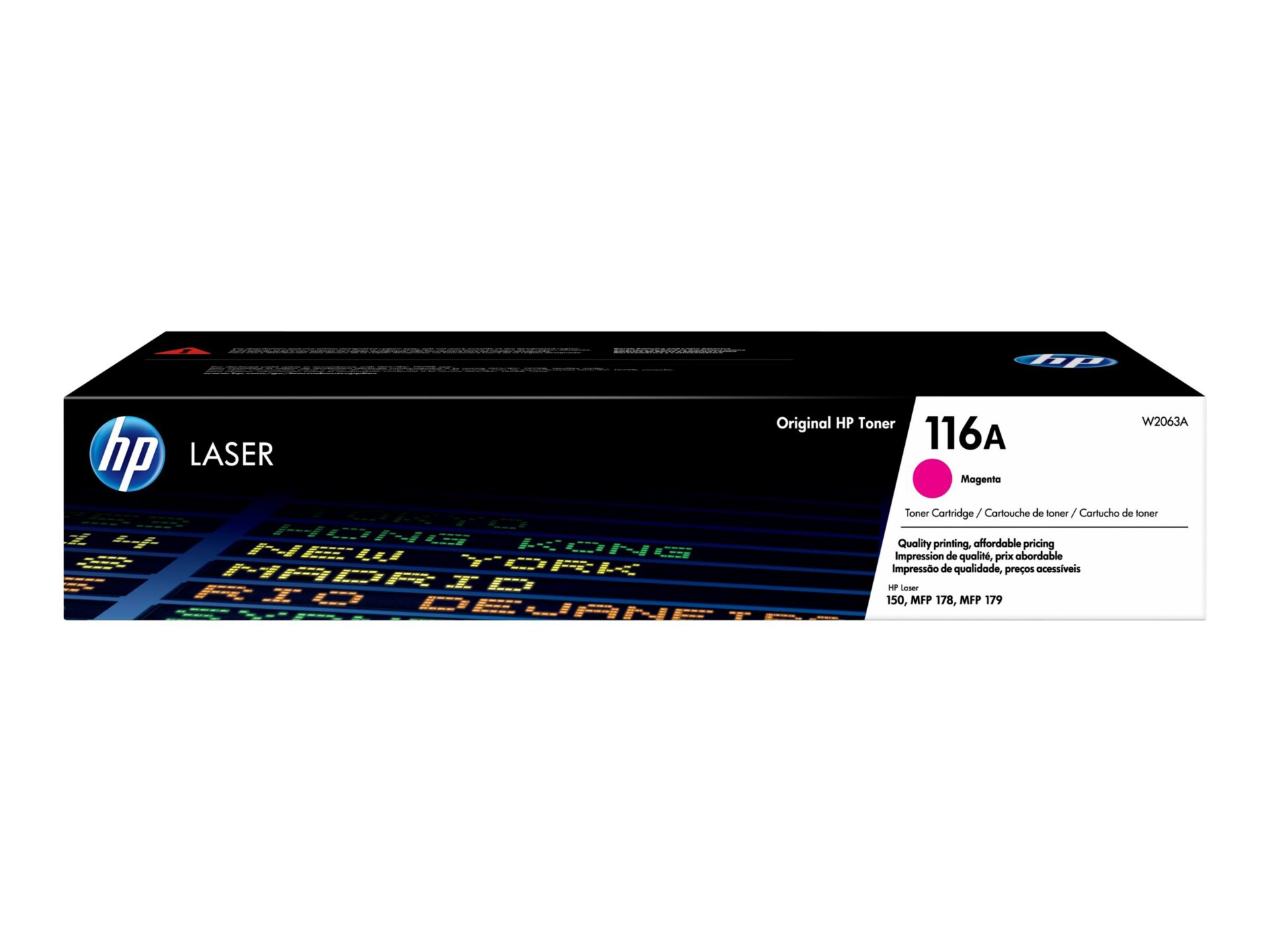 HP 116A (W2063A) Original Laser Toner Cartridge - Magenta - 1 Each