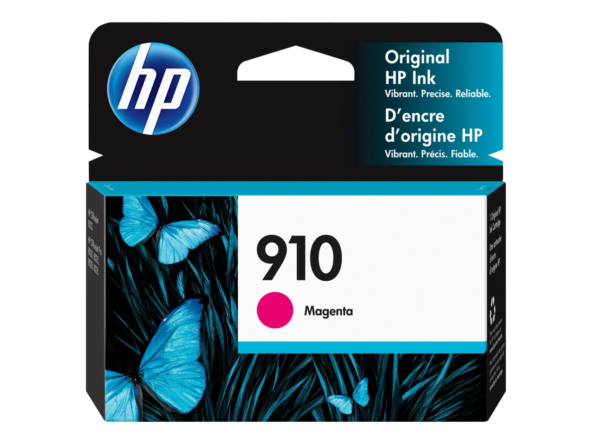 HP 910 Original Standard Yield Inkjet Ink Cartridge - Magenta - 1 Each