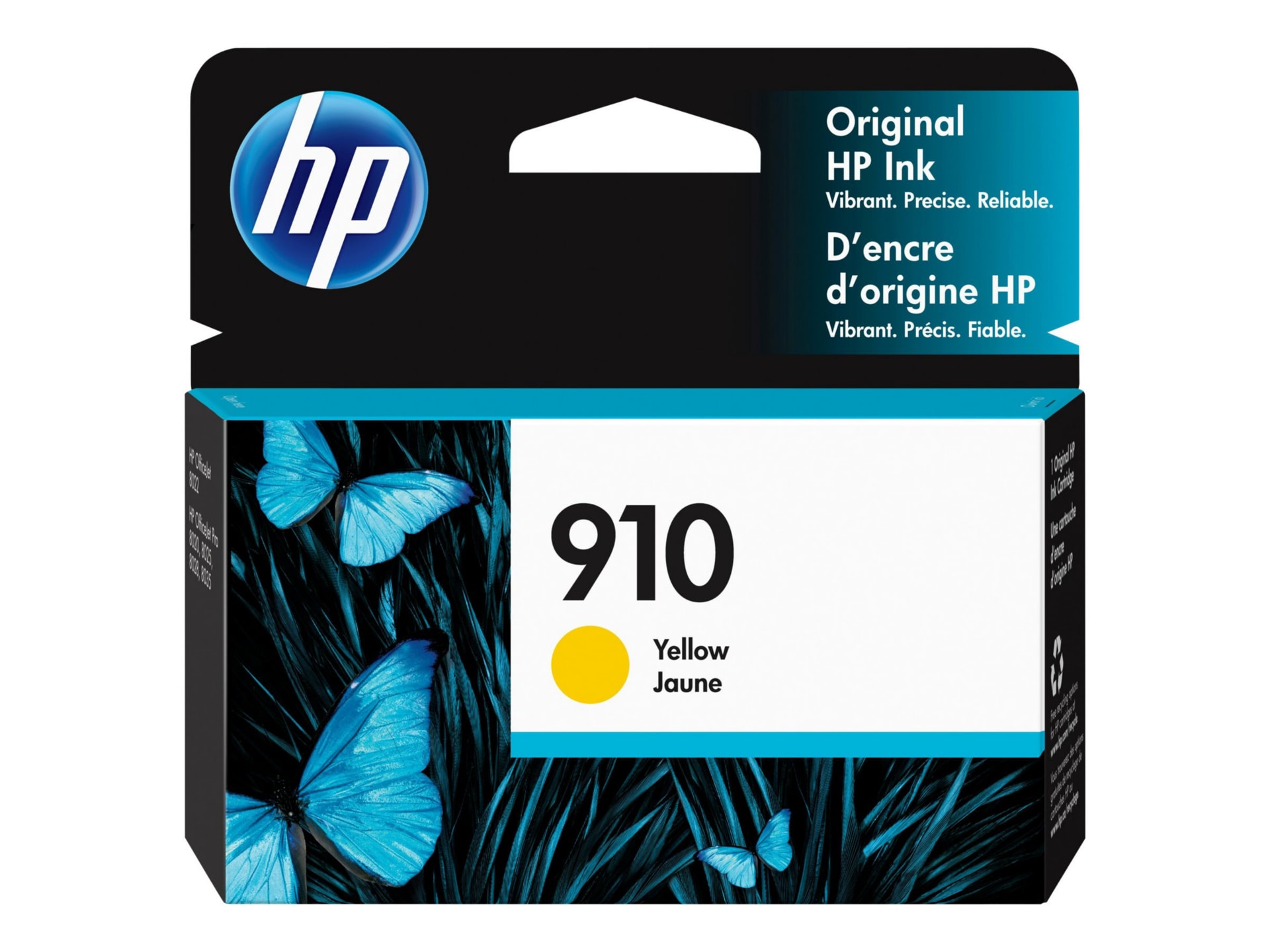 HP 910 Original Standard Yield Inkjet Ink Cartridge - Yellow - 1 Each