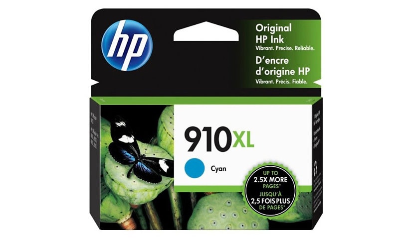HP 910XL Original High Yield Inkjet Ink Cartridge - Cyan - 1 Each