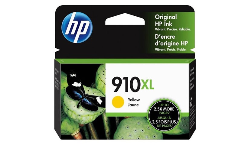 HP 910XL Original High Yield Inkjet Ink Cartridge - Yellow - 1 Each