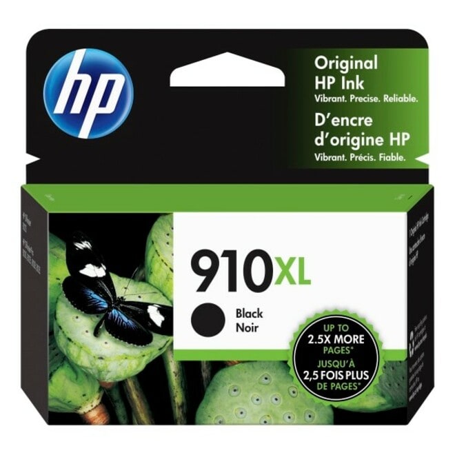 HP 910XL Original High Yield Inkjet Ink Cartridge - Black - 1 Each