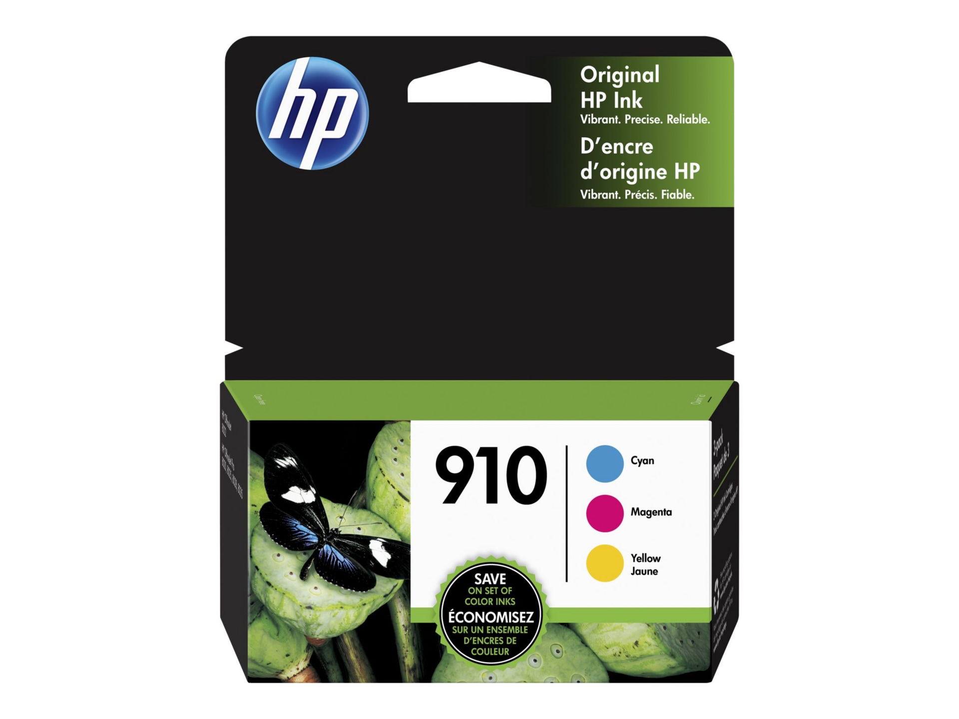 Hp 910 Combo Pack 3 Pack Yellow Cyan Magenta Original Ink Cartrid 3yn97an 140 Ink Toner Cdw Com