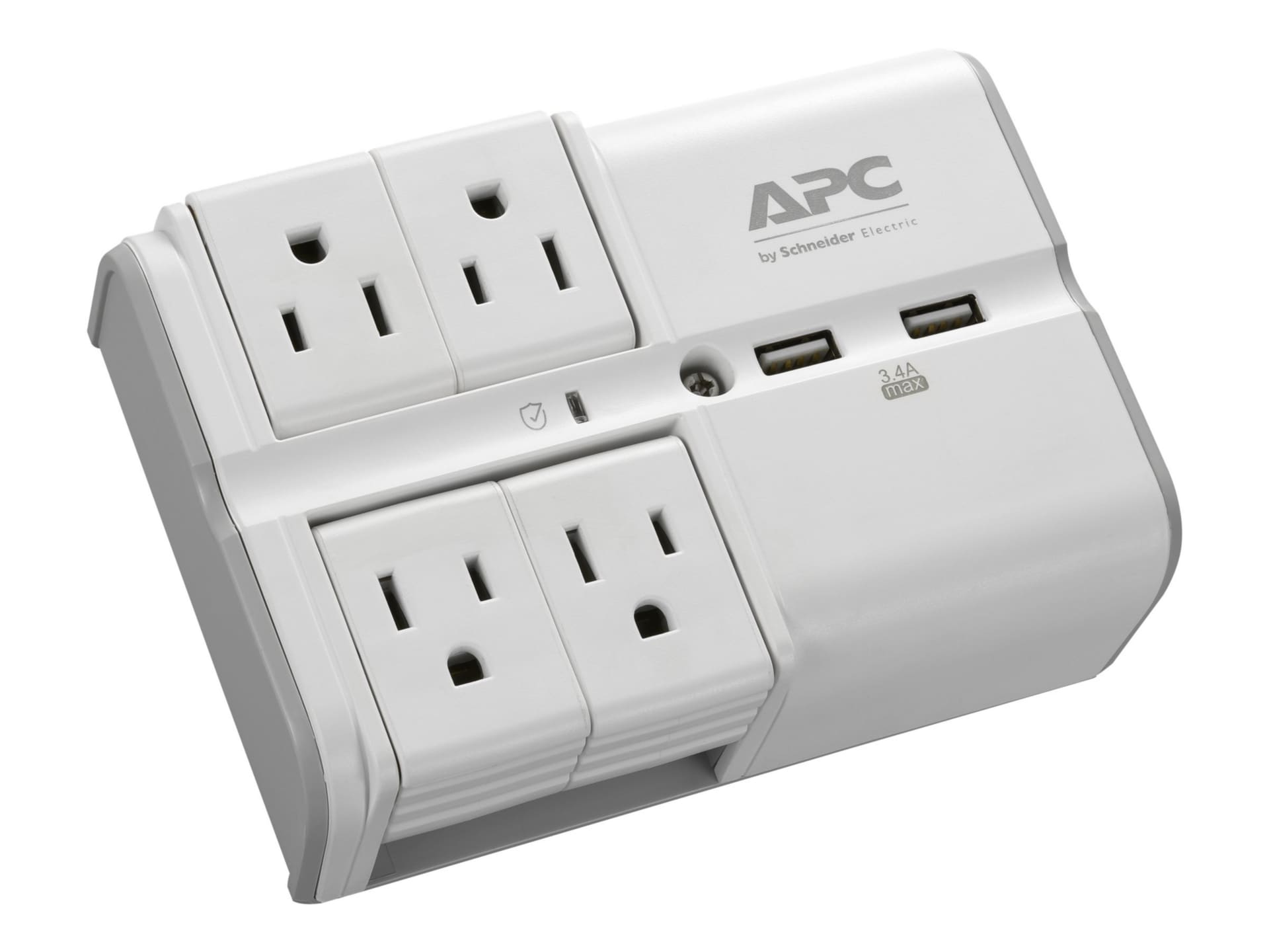 APC by Schneider Electric SurgeArrest Essential 4-Outlet Surge Suppressor/Protector