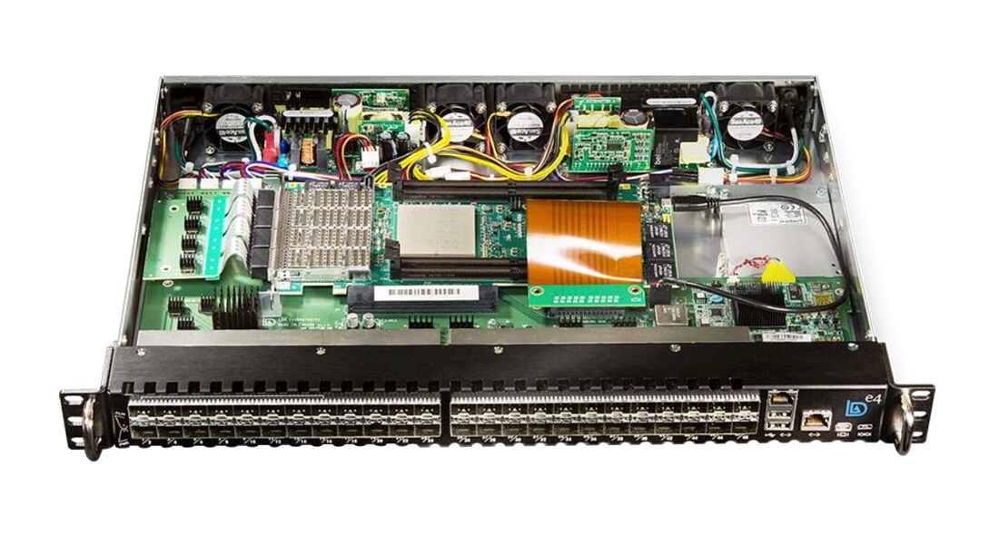 BittWare e4 FPGA 1U PCIe Chassis with 48 Front Panel I/O Ports