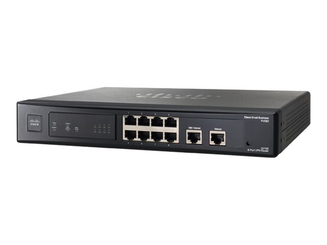 Cisco RV082 8-port 10/100 VPN Router - Dual WAN						
