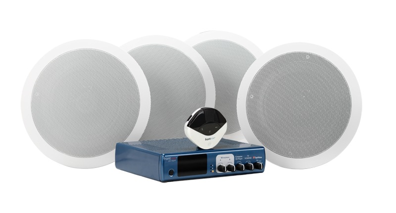 four ceiling speakers