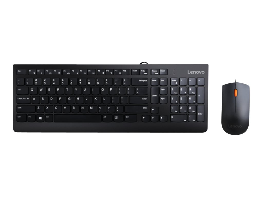 Lenovo 300 USB Combo - keyboard and mouse set - US Input Device